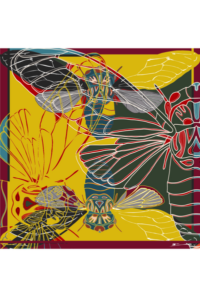 CICADAS - PAGI YELLOW TWIST KEY HOLDER