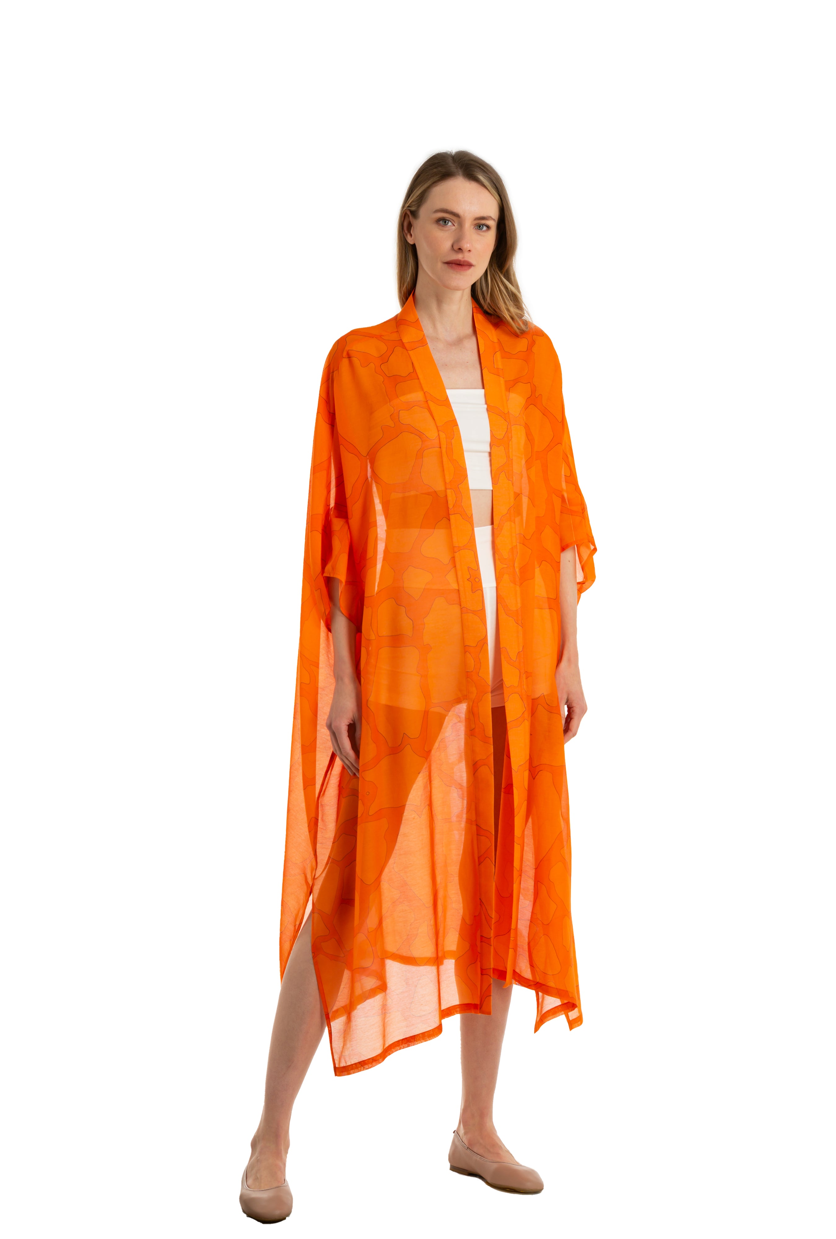 GIRA LAND - GIRAFFE KIMONO - ORANGE