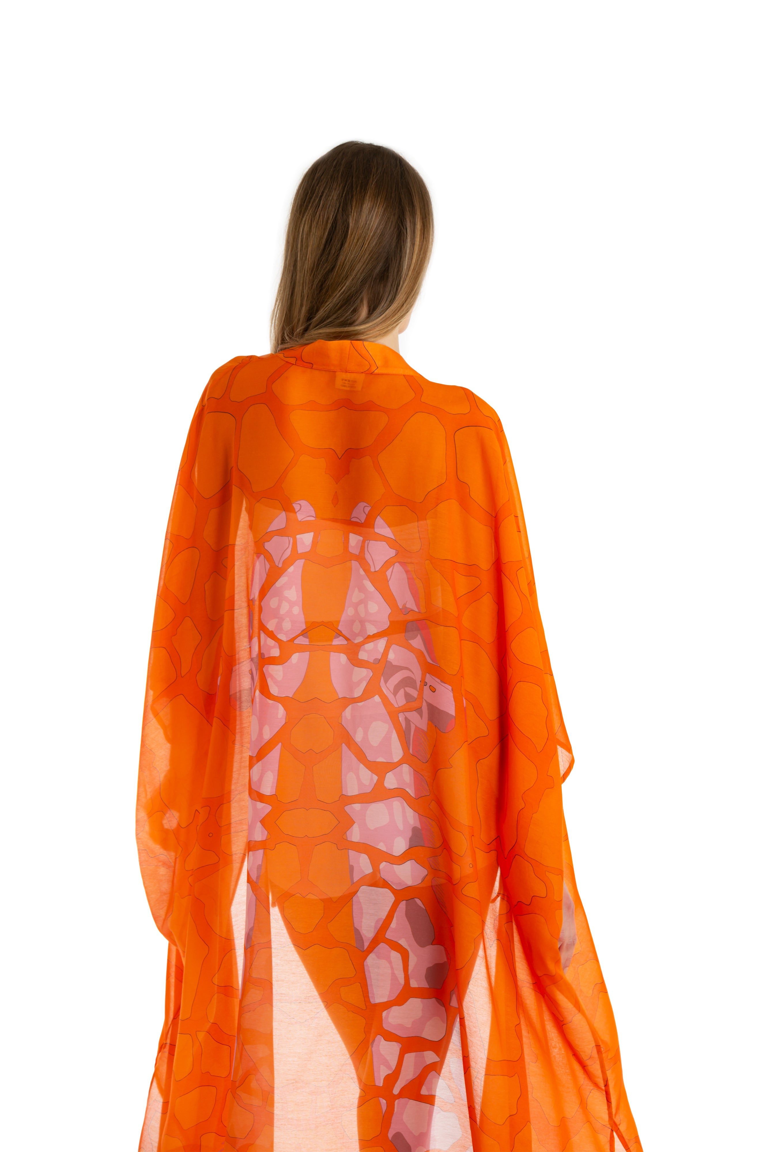 GIRA LAND - GIRAFFE KIMONO - ORANGE